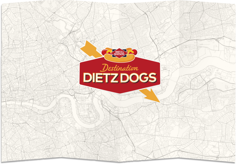A Destination Dietz map.